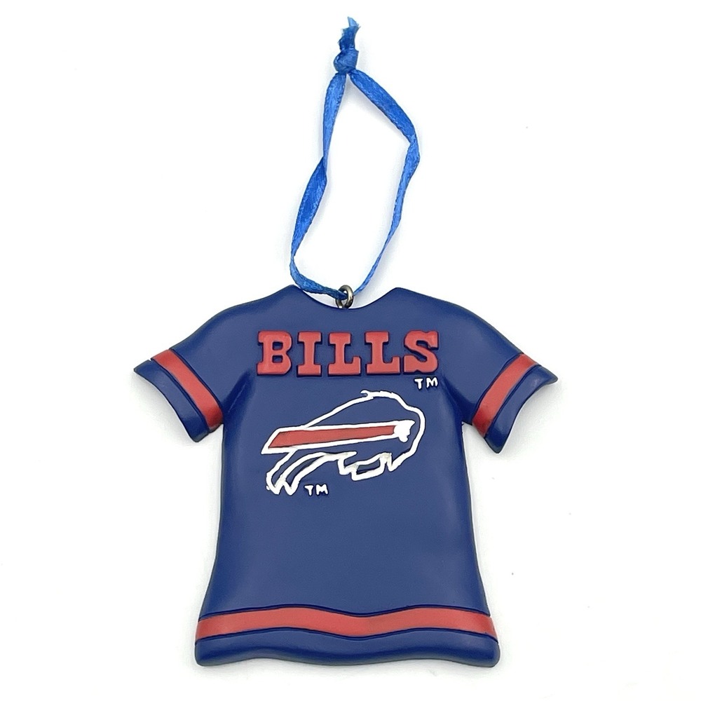 VINTAGE 1990s Buffalo Bills NFL Christmas Tree Ornament Jersey Football
